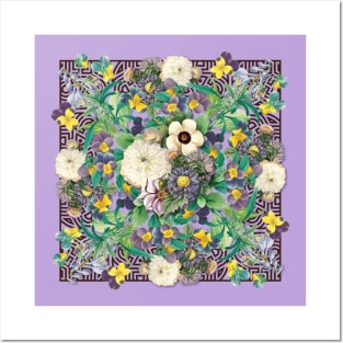 Purple flowers Posters and Art